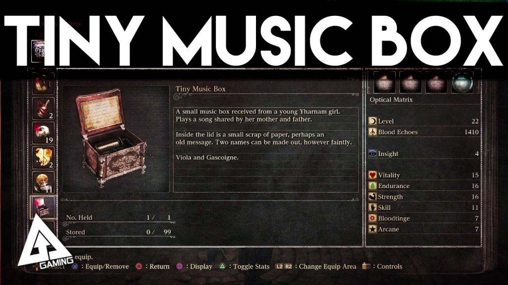 Picture of: Bloodborne – How to find the Tiny Music Box (PS)